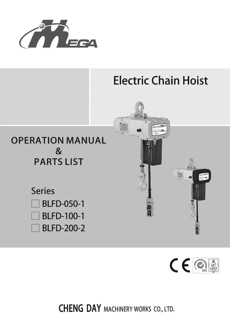 Electric Chain Hoist-BLFD-1 series-UM